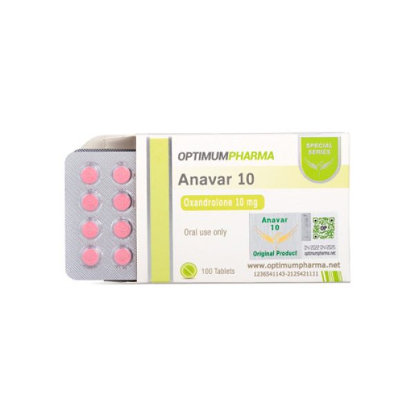 Optimum Pharma Anavar 10 – 100 Tablet (10 mg Oxandrolone)