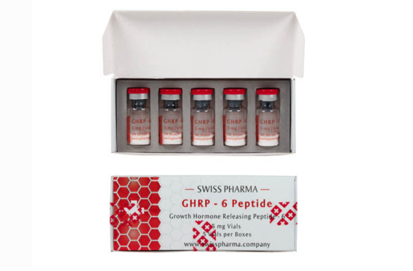 Swiss Pharma GHRP-6 Peptide (Growth Hormone Releasing Peptide, 5mg Vial)